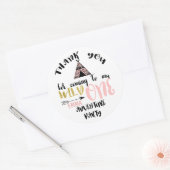 Girls Wild One 1er Anniversaire Sticker Merci (Enveloppe)
