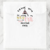 Girls Wild One 1er Anniversaire Sticker Merci (Sac)