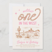 Girl's Wildest One in the West Uitnodiging (Voorkant)