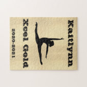 Girls Xcel Gold Gymnastique Jigsaw Puzzle (Horizontal)