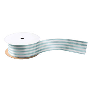 Girly Aqua White Stripes Lint