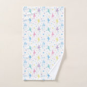 Girly Ballerina Dancer - Ballet Pattern Bad Handdoek (Handdoek)