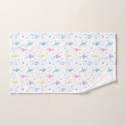 Girly Ballerina Dancer - Ballet Pattern Bad Handdoek (Handdoek)