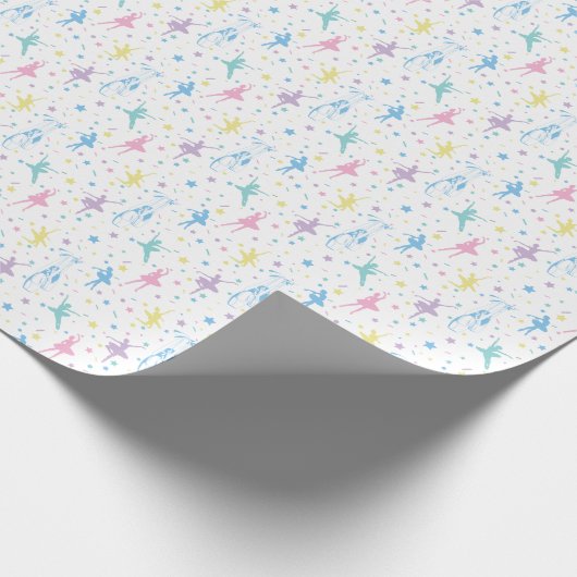 Girly Ballerina Dancer - Ballet Pattern Cadeaupapier (Hoek)