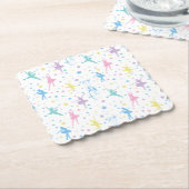 Girly Ballerina Dancer - Ballet Pattern Kartonnen Onderzetters (Gebogen)