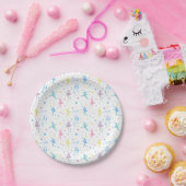 Girly Ballerina Dancer - Ballet Pattern Papieren Bordje (Feest)