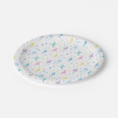 Girly Ballerina Dancer - Ballet Pattern Papieren Bordje (Gekanteld)