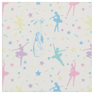 Girly Ballerina Dancer - Ballet Pattern Stof