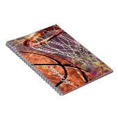 Girly Basketball gepersonaliseerd Notitieboek (Rechterzijde)