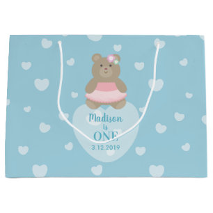Girly Beer Cub Princess Baby First Birthday Party Groot Cadeauzakje