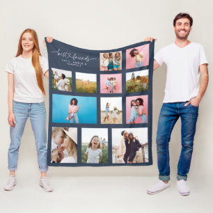 Girly besties mult foto beste vriend moderne marin fleece deken