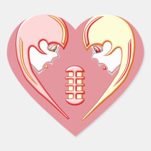 Girly BFF Karaoke Love Heart Hart Sticker