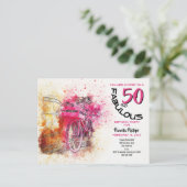 Girly Bicycle 50 et fabuleuse invitation d'anniver (Debout devant)