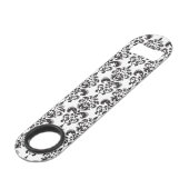 Girly Black en White  Damask Pattern 2 Speed Flessenopener (Voorkant Gekanteld)