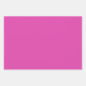 Girly Black Fuchsia Stripes en Flower Inpakpapier Vel (Voorkant 2)