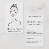 Girly Black Pink Wimper & Beauty Salon Lijn Kunst  Visitekaartje (Voorkant / Achterkant)