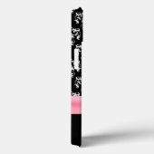 Girly Black & White Damask Case-Mate iPhone Case (Achterkant / Rechts)