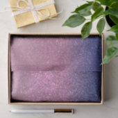 Girly Blue Pink Sparkly Glitter Ombre Gradient Tissuepapier (Geschenk)