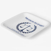 Girly Blue Sparkle Law School Afstuderen Papieren Bordje (Gebogen)