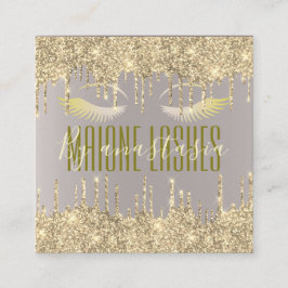 Girly Blush Goud Glit Eye Drips Artist Make-up SPA Vierkante Visitekaartje