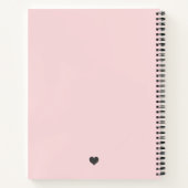 Girly Blush Pink Script Prayer Journal Diary Notitieboek (Achterkant)