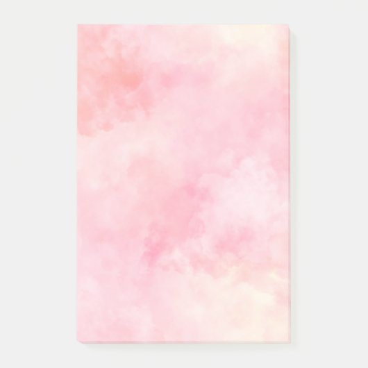 Girly Blush Pink Tie Dye Post-it® Notes (Voorkant)