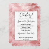 Girly Blush Roze Dierenbont Kaart (Voorkant / Achterkant)