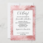 Girly Blush Roze Dierenbont Kaart (Voorkant)