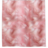 Girly Blush Roze Faux Bont Wrapping Papier Douchegordijn (Voorkant)