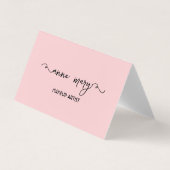 Girly Blush Roze Make-up Artiest Salon Modern Visitekaartjes (Voorkant)
