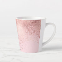 Girly Blush roze Rose Gold Sprayed Confetti Ombre