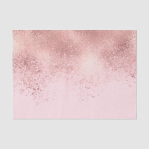 Girly Blush roze Rose Gold Sprayed Confetti Ombre Tissuepapier