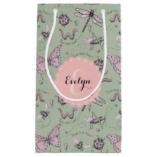 Girly Blush Roze & Sage Zoete Kleine Critter Naam Klein Cadeauzakje