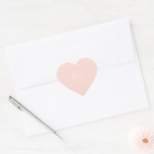  Girly Blush Roze Script Hart Hart Sticker (Envelop)
