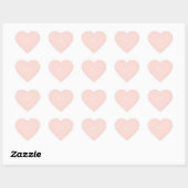  Girly Blush Roze Script Hart Sticker (Vel)