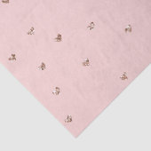 Girly Blush Roze Sparkle Glitter Harten Tissuepapier (Detail)