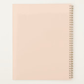 Girly Blush Roze Waterverf Vlinder Afspraak Planner (Achterkant)