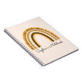 Girly Boho Rainbow Back to School Composition Note Notitieboek (Rechterzijde)