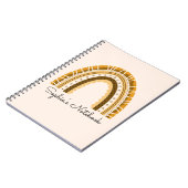 Girly Boho Rainbow Back to School Composition Note Notitieboek (Linkerzijde)