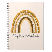 Girly Boho Rainbow Back to School Composition Note Notitieboek (Voorkant)