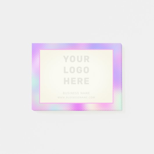 Girly Business Logo Here Branded Post-it® Notes (Voorkant)