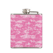 Girly Camo Pink Camouflage Heupfles (Achterkant)