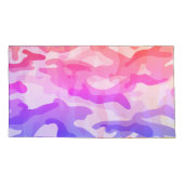 Girly Camouflage Pastels Monogram in Geel | Kussensloop (Achterkant-Links)