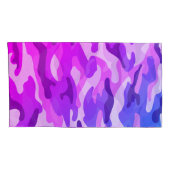 Girly Camouflage Pinks/Blues Monogram in Geel | Kussensloop (Achterkant-Rechts)