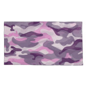 Girly Camouflage Pinks Monogram in Geel | Kussensloop (Achterkant-Links)