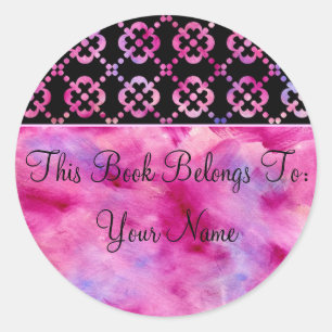 Girly Ce Livre Appartient À Sticker