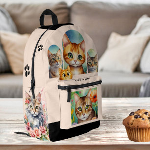 Girly Chic Crazy Cat Lady Bedrukte Rugzak