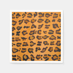 Girly Chic Leopard Print Cocktail Paper Napkins Servetten