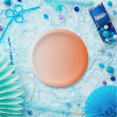 girly chic perzik geel abrikoos Tangerine sinaasap Papieren Bordje (Feest)