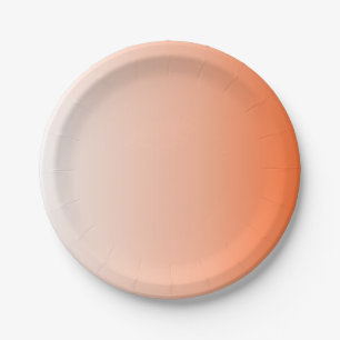 girly chic perzik geel abrikoos Tangerine sinaasap Papieren Bordje